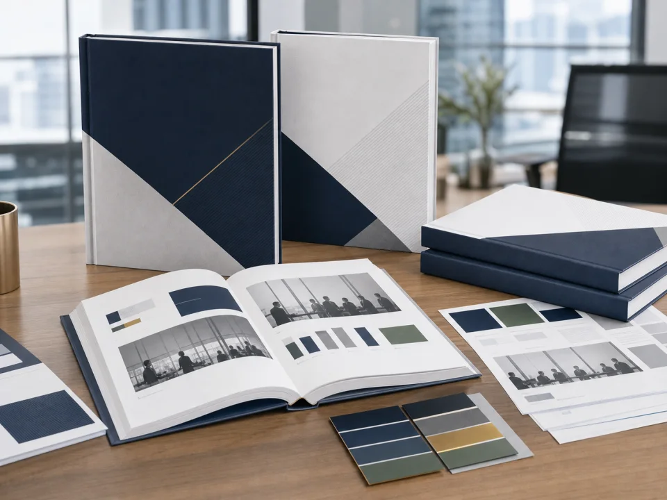 Corporate Yearbooks custom book printing sample