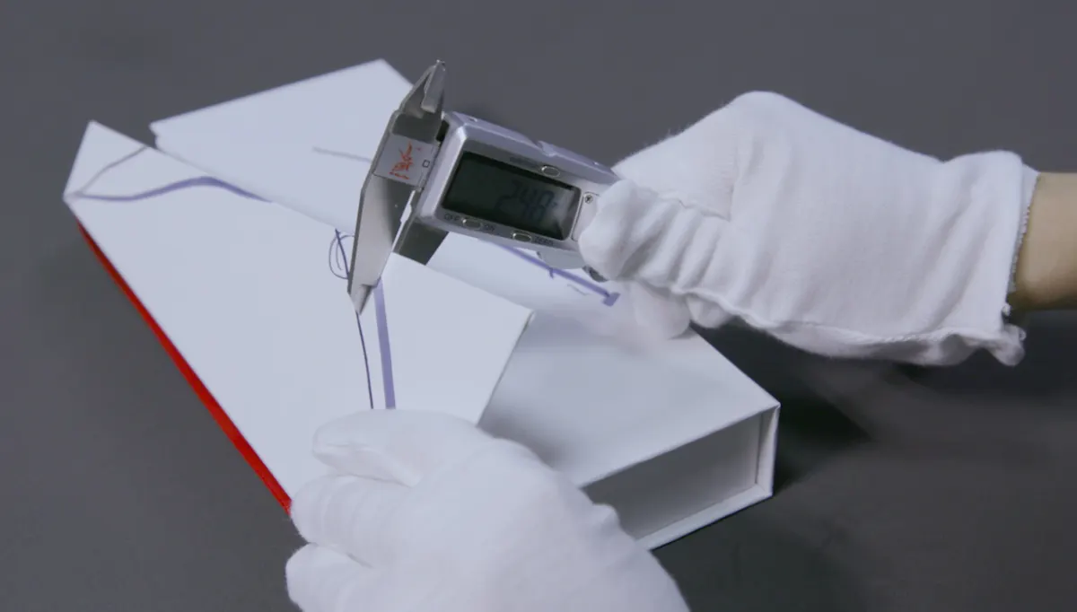Printed packaging quality inspection using measuring tools