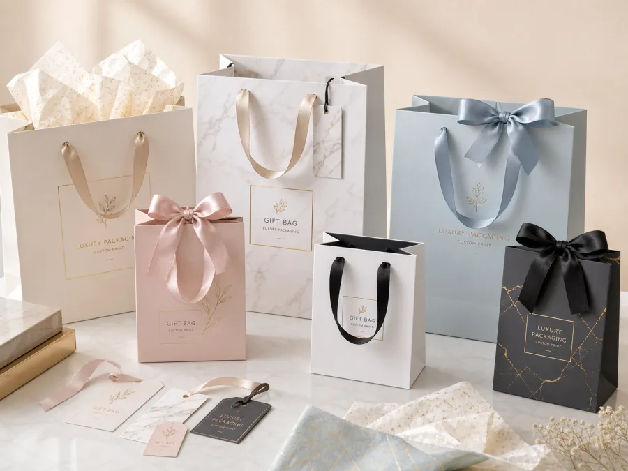 Luxury gift paper bag production references